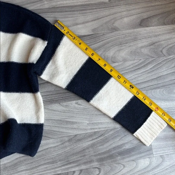 American Eagle Outfitters Navy and Cream Striped Sweater - Picture 11 of 11